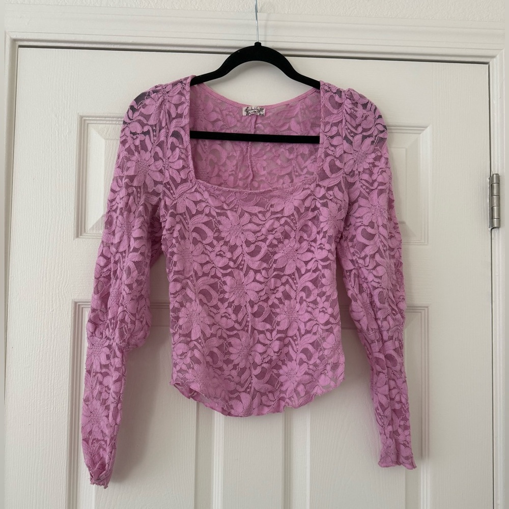 Free People x Revolve Intimately Lace Top